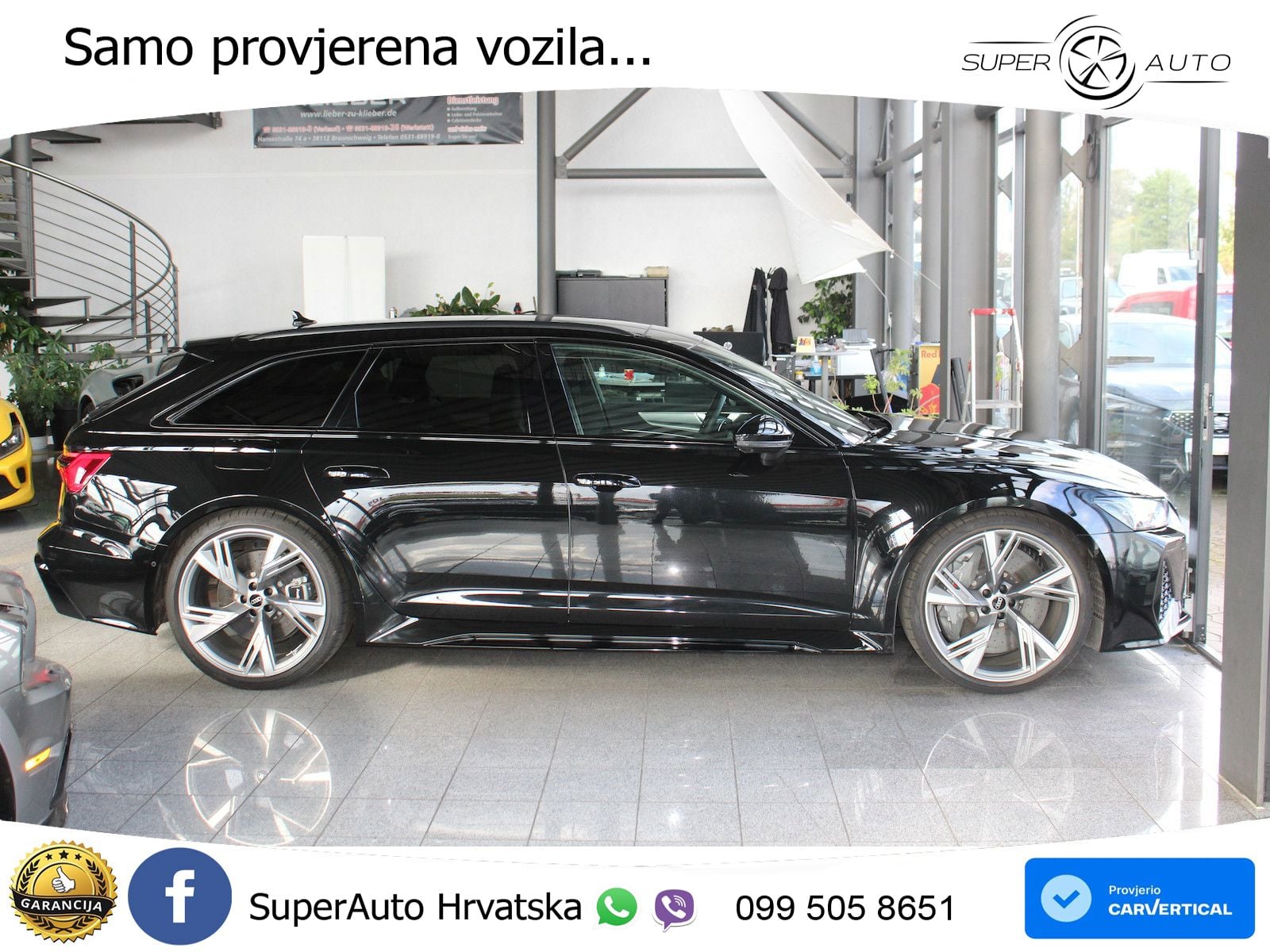 Audi RS6 Avant 4.0 TFSI V8 (600 KS) quattro Tiptronic ZRAČNI+ACC+GR SJED+KAM+PANO