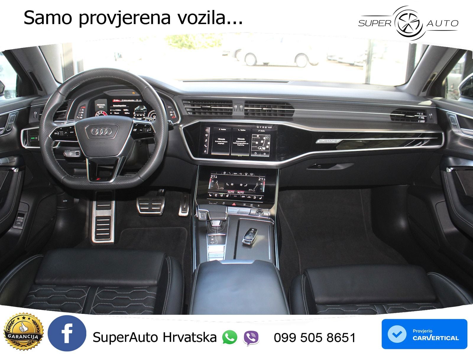 Audi RS6 Avant 4.0 TFSI V8 (600 KS) quattro Tiptronic ZRAČNI+ACC+GR SJED+KAM+PANO