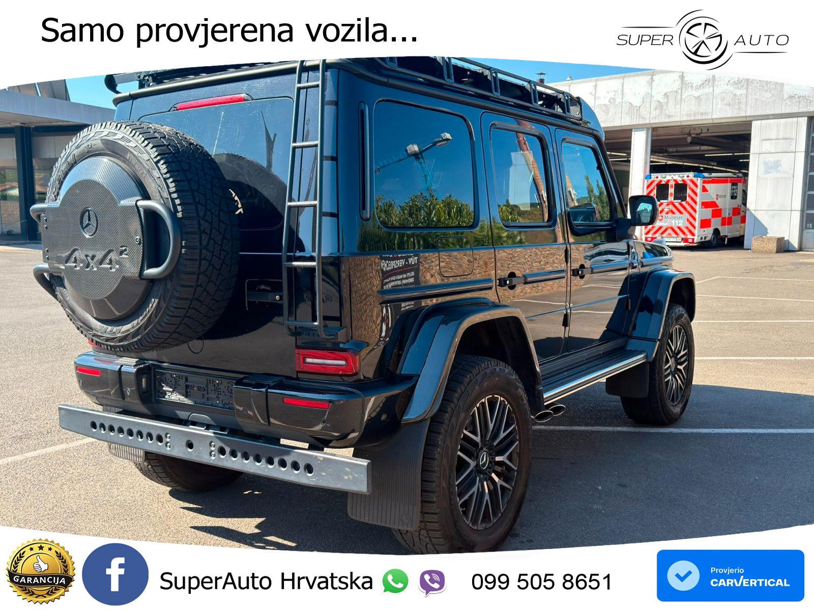 Mercedes AMG G 63 Long V8 (585 KS) 4MATIC 9G-TRONIC AMG SPEEDSHIFT PLUS ZRAČNI+ACC+4xGR SJED+360