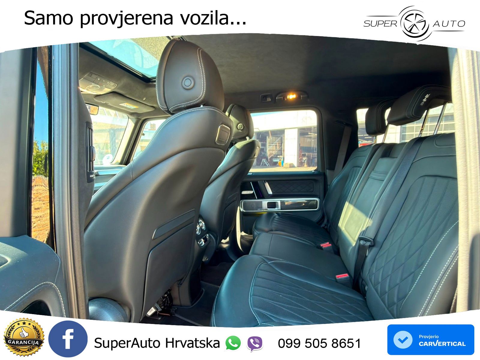 Mercedes AMG G 63 Long V8 (585 KS) 4MATIC 9G-TRONIC AMG SPEEDSHIFT PLUS ZRAČNI+ACC+4xGR SJED+360