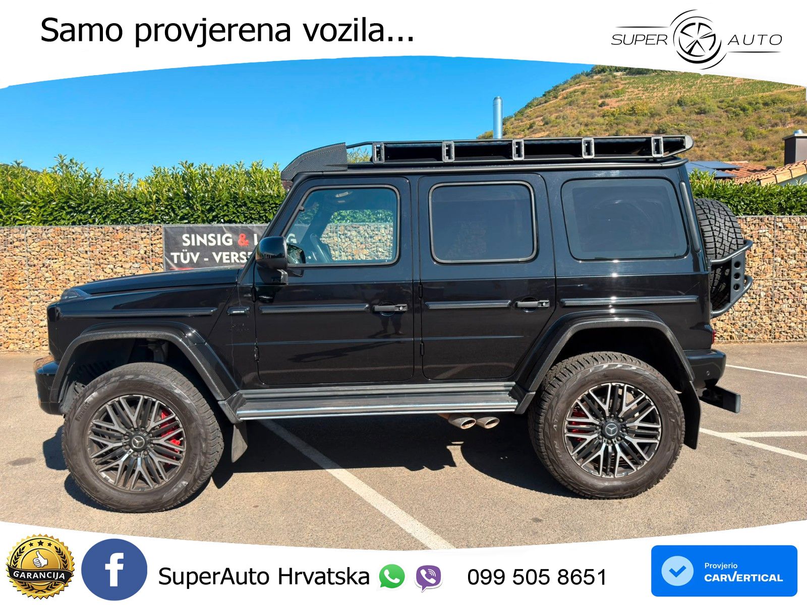 Mercedes AMG G 63 Long V8 (585 KS) 4MATIC 9G-TRONIC AMG SPEEDSHIFT PLUS ZRAČNI+ACC+4xGR SJED+360