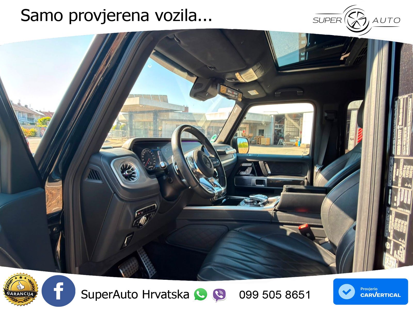 Mercedes AMG G 63 Long V8 (585 KS) 4MATIC 9G-TRONIC AMG SPEEDSHIFT PLUS ZRAČNI+ACC+4xGR SJED+360