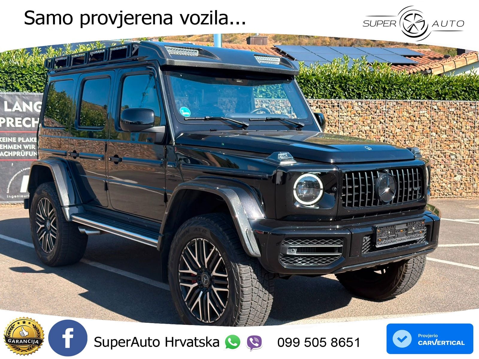 Mercedes AMG G 63 Long V8 (585 KS) 4MATIC 9G-TRONIC AMG SPEEDSHIFT PLUS ZRAČNI+ACC+4xGR SJED+360
