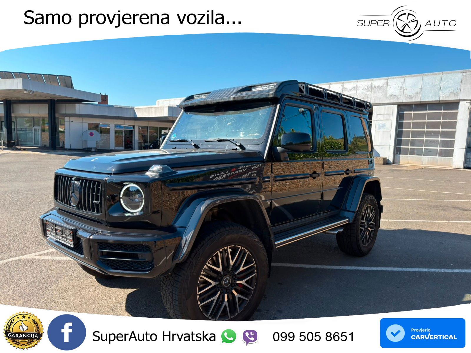 Mercedes AMG G 63 Long V8 (585 KS) 4MATIC 9G-TRONIC AMG SPEEDSHIFT PLUS ZRAČNI+ACC+4xGR SJED+360