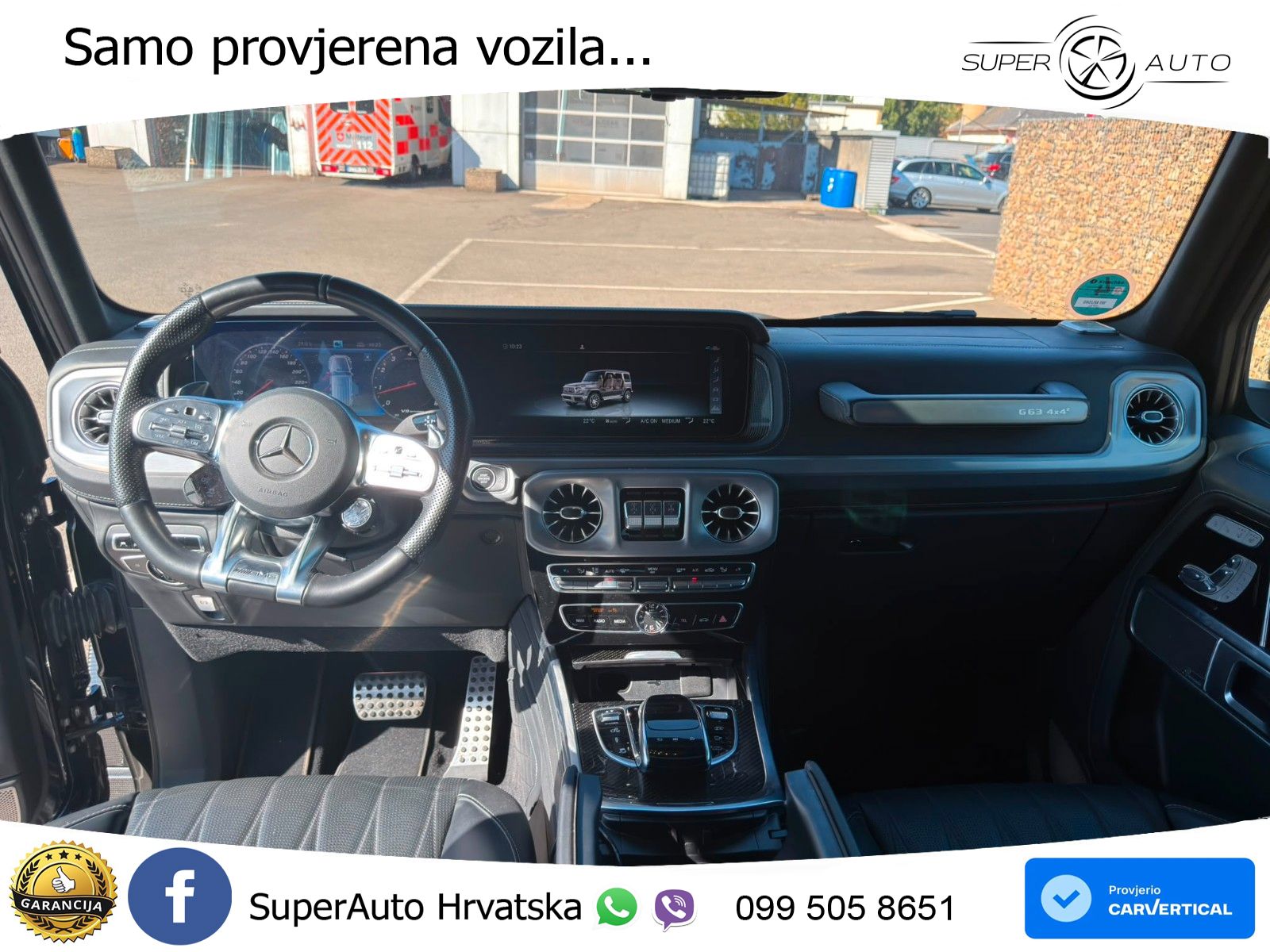 Mercedes AMG G 63 Long V8 (585 KS) 4MATIC 9G-TRONIC AMG SPEEDSHIFT PLUS ZRAČNI+ACC+4xGR SJED+360