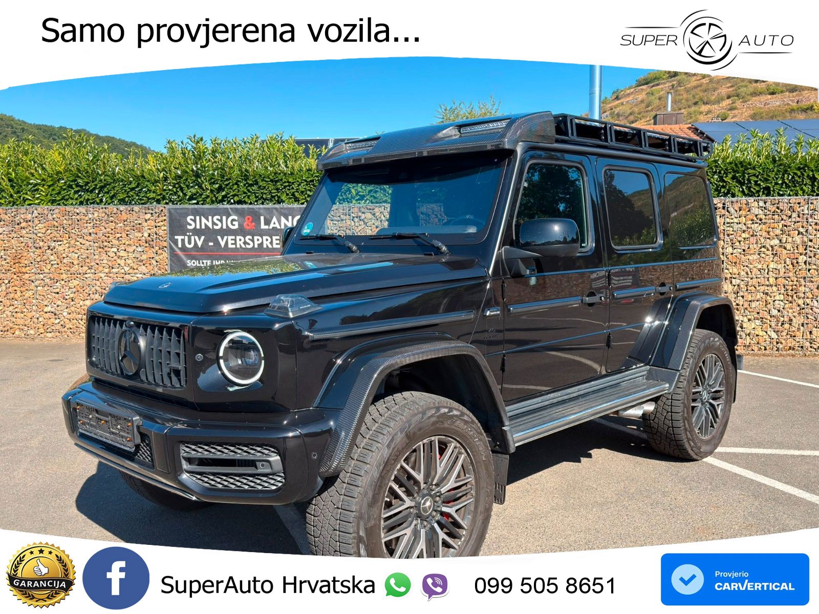 Mercedes AMG G 63 Long V8 (585 KS) 4MATIC 9G-TRONIC AMG SPEEDSHIFT PLUS ZRAČNI+ACC+4xGR SJED+360