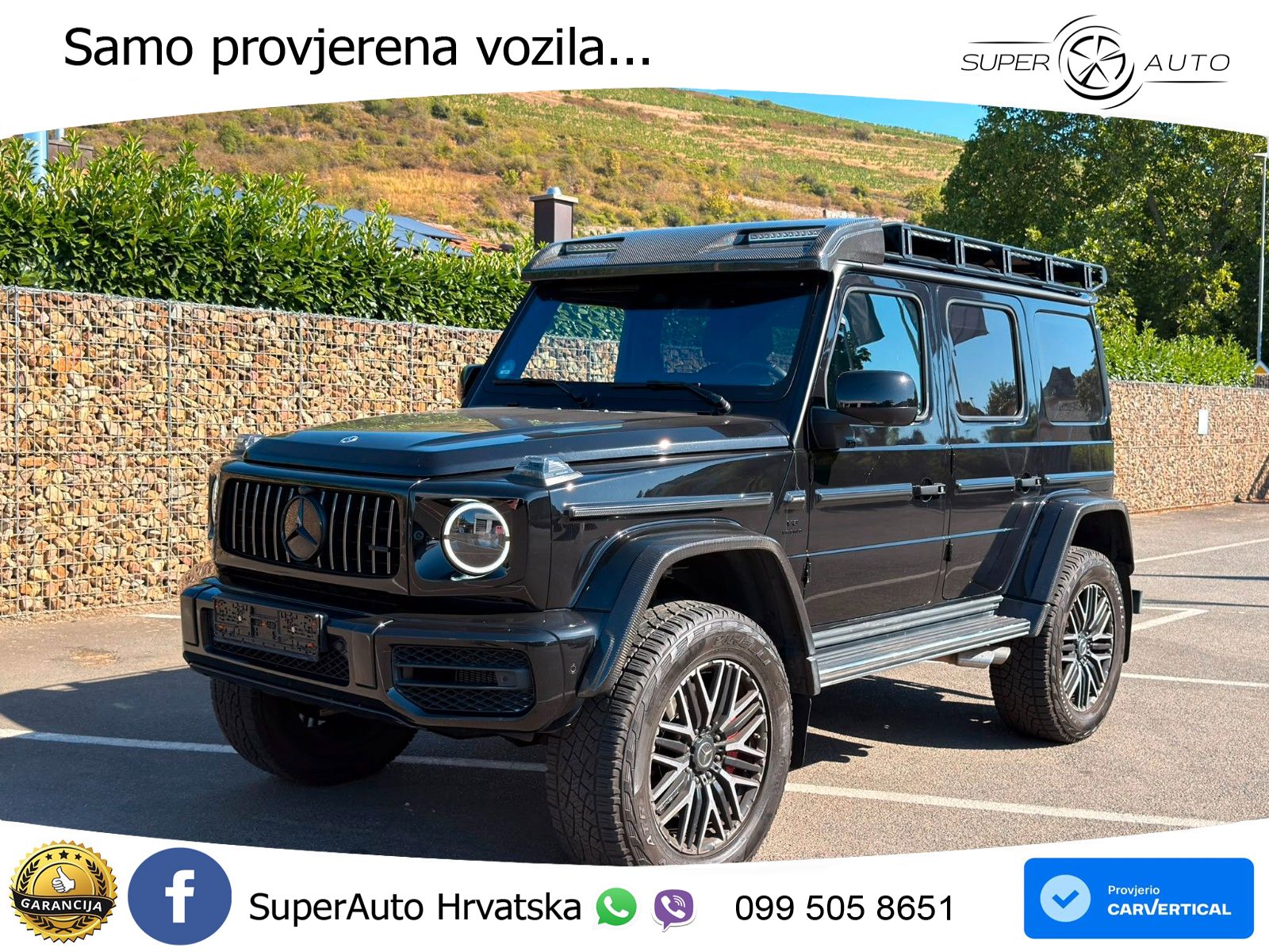 Mercedes AMG G 63 Long V8 (585 KS) 4MATIC 9G-TRONIC AMG SPEEDSHIFT PLUS ZRAČNI+ACC+4xGR SJED+360