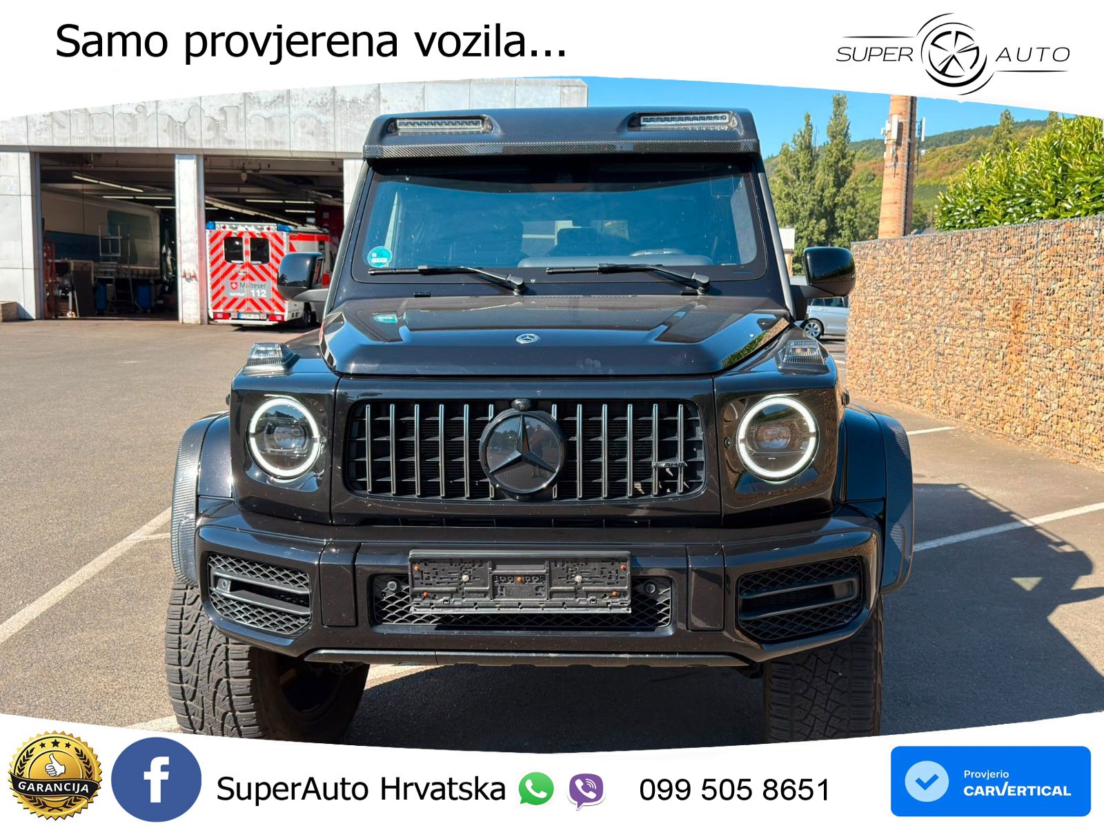 Mercedes AMG G 63 Long V8 (585 KS) 4MATIC 9G-TRONIC AMG SPEEDSHIFT PLUS ZRAČNI+ACC+4xGR SJED+360