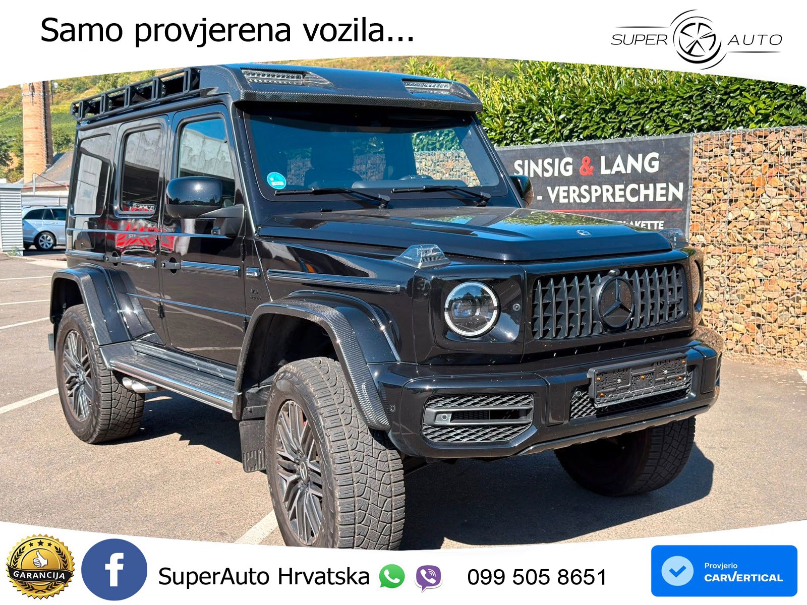 Mercedes AMG G 63 Long V8 (585 KS) 4MATIC 9G-TRONIC AMG SPEEDSHIFT PLUS ZRAČNI+ACC+4xGR SJED+360