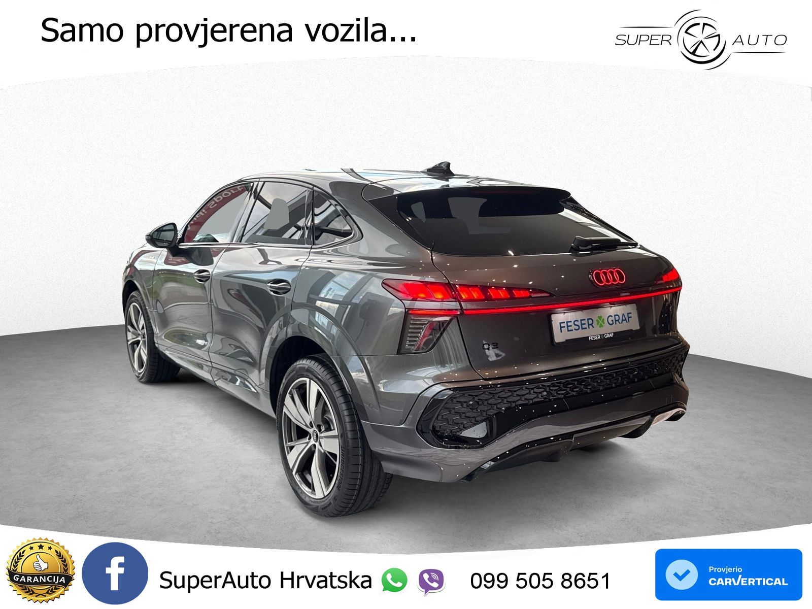 Audi Q3 III Sportback 1.5 TFSI (150 KS) S tronic S line LED+GR SJED+ACC