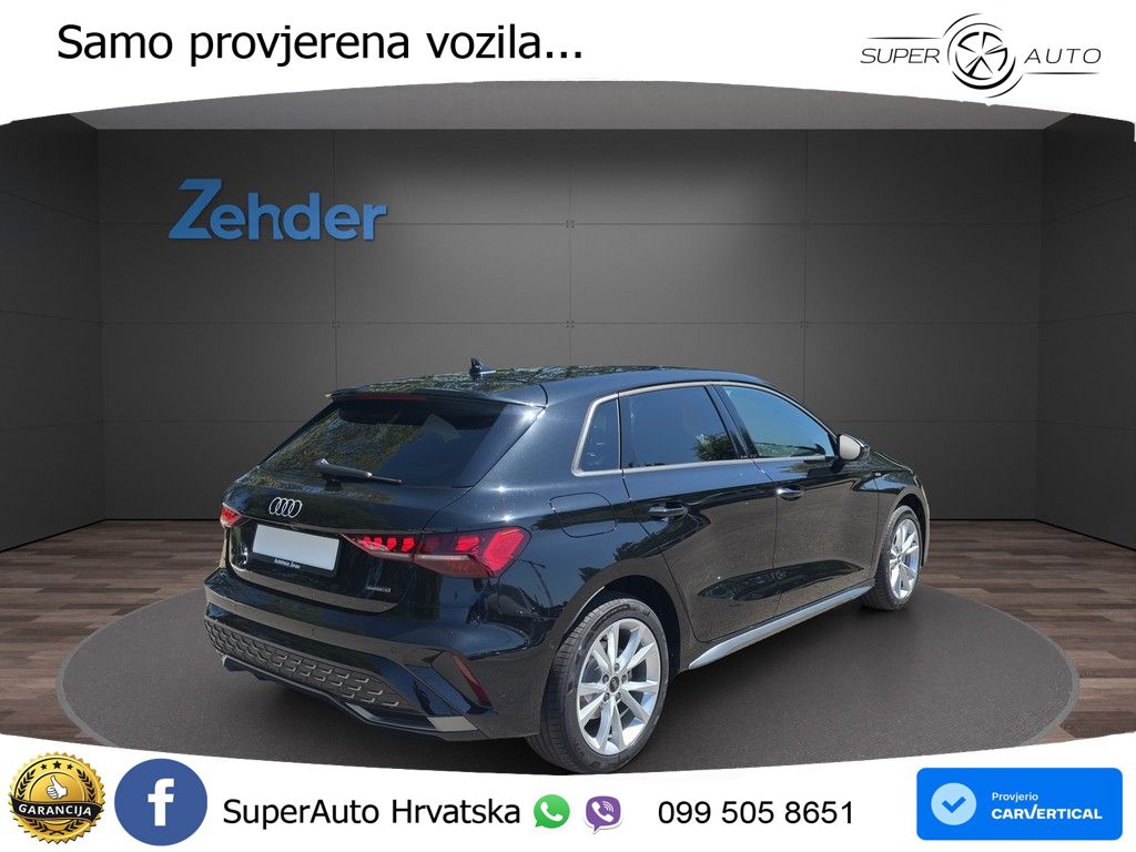 Audi A3 Sportback 40 TFSI (204 KS) quattro S tronic MATRIX+GR SJED+KAM