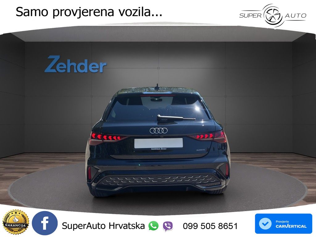 Audi A3 Sportback 40 TFSI (204 KS) quattro S tronic MATRIX+GR SJED+KAM