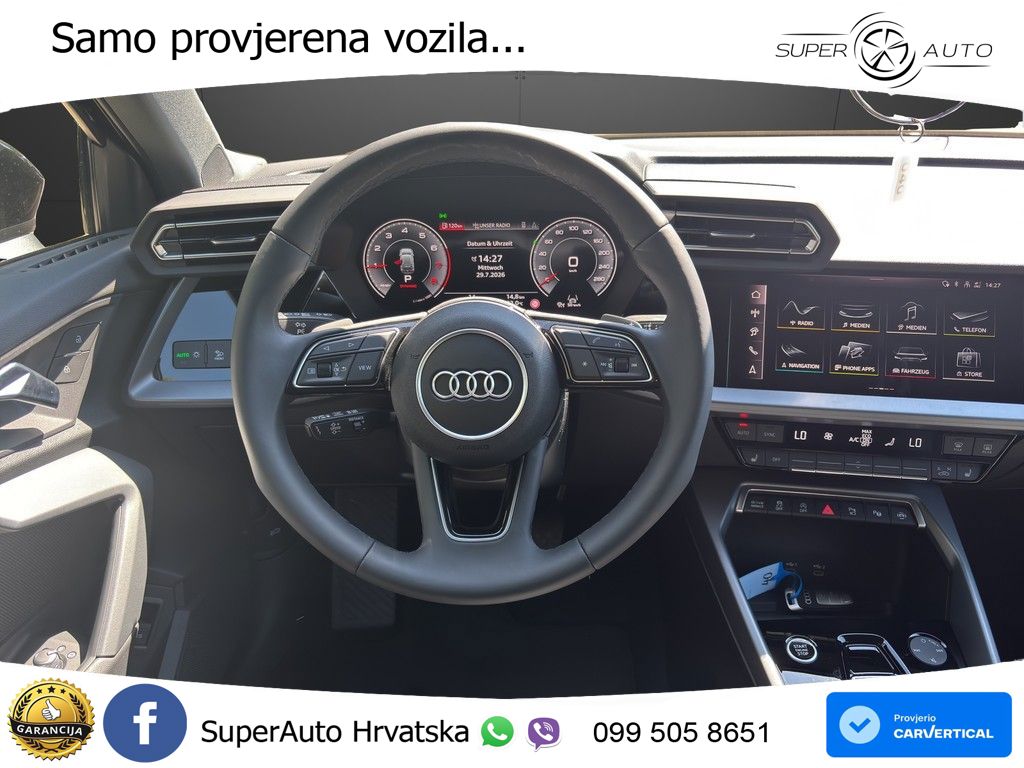 Audi A3 Sportback 40 TFSI (204 KS) quattro S tronic MATRIX+GR SJED+KAM