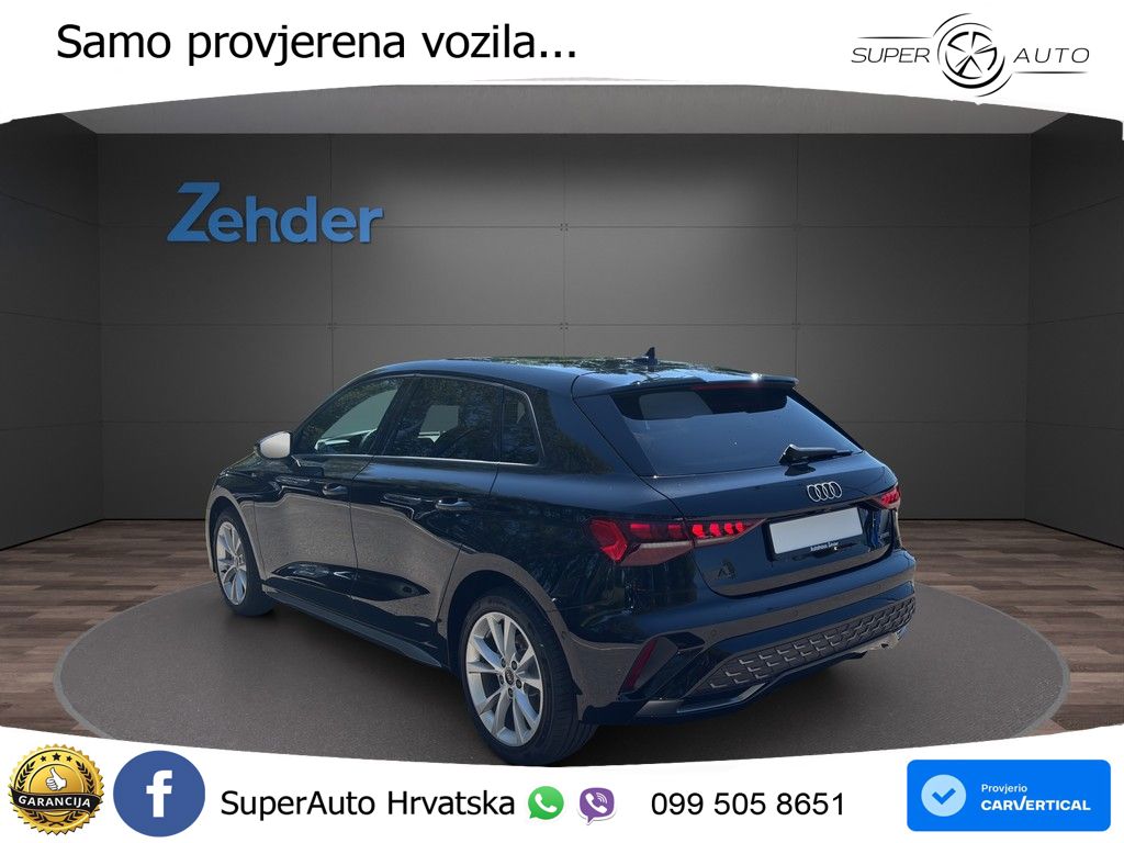 Audi A3 Sportback 40 TFSI (204 KS) quattro S tronic MATRIX+GR SJED+KAM