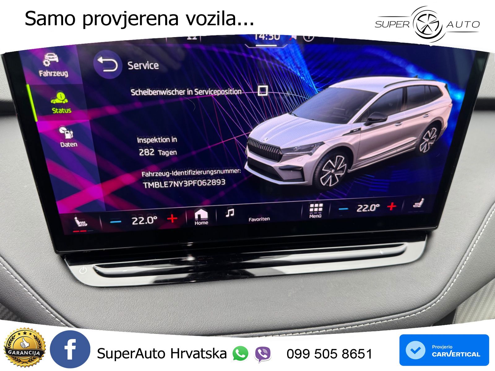 Škoda Enyaq iV 80x 82 kWh (265 KS) AWD SportLine LED+GR SJED+ACC