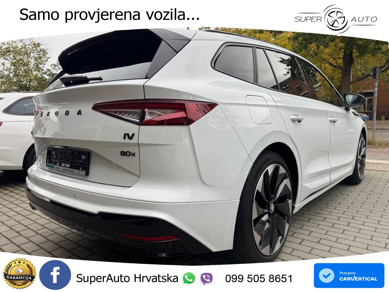 Škoda Enyaq iV 80x 82 kWh (265 KS) AWD SportLine LED+GR SJED+ACC