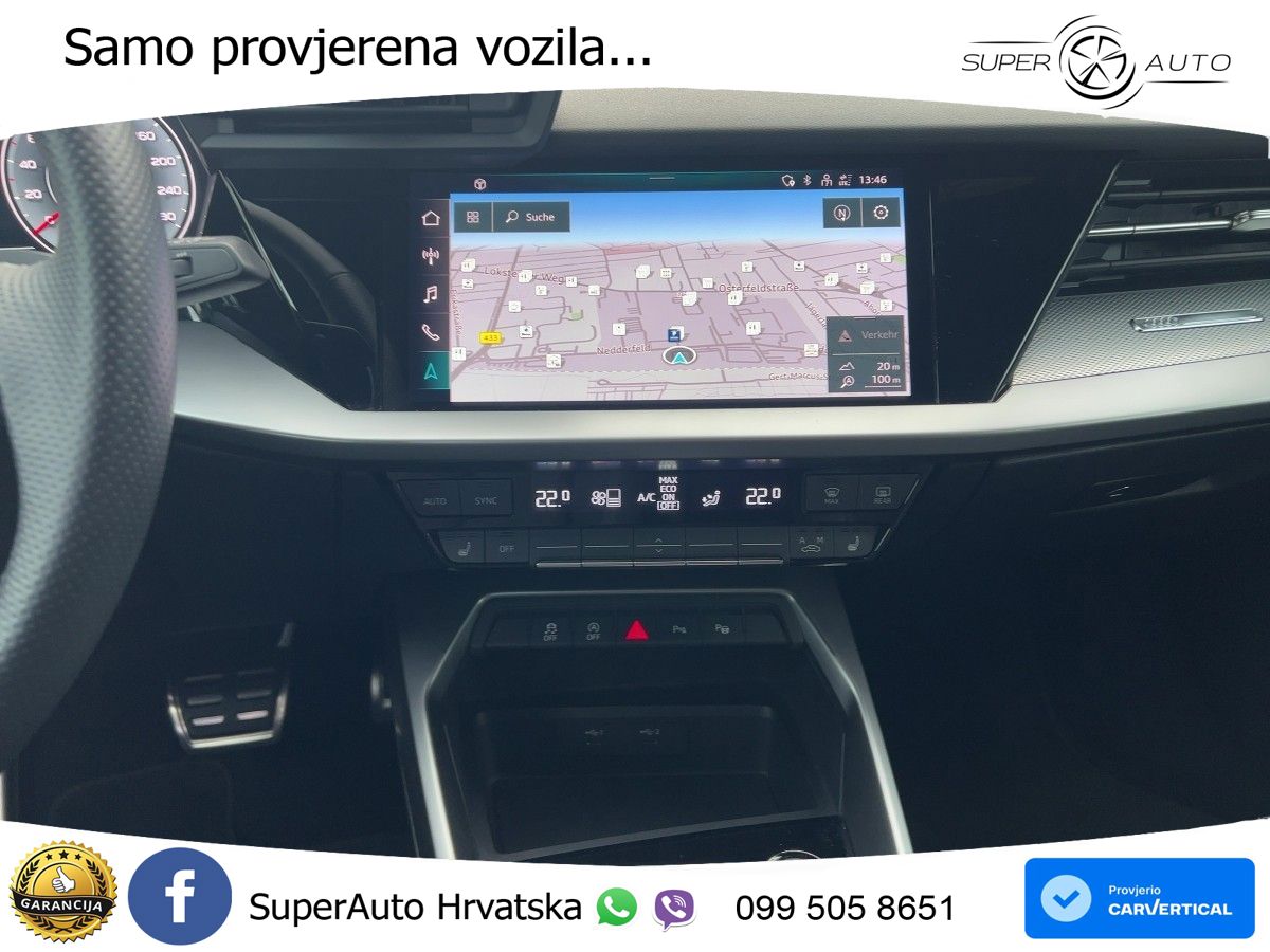 Audi A3 30 TDI (116 KS) S tronic S line LED+GR SJED+ACC