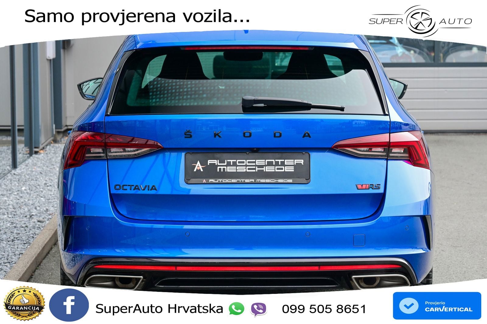 Škoda Octavia Combi RS 2.0 TSI (245 KS) DSG LED+GR SJED+ACC