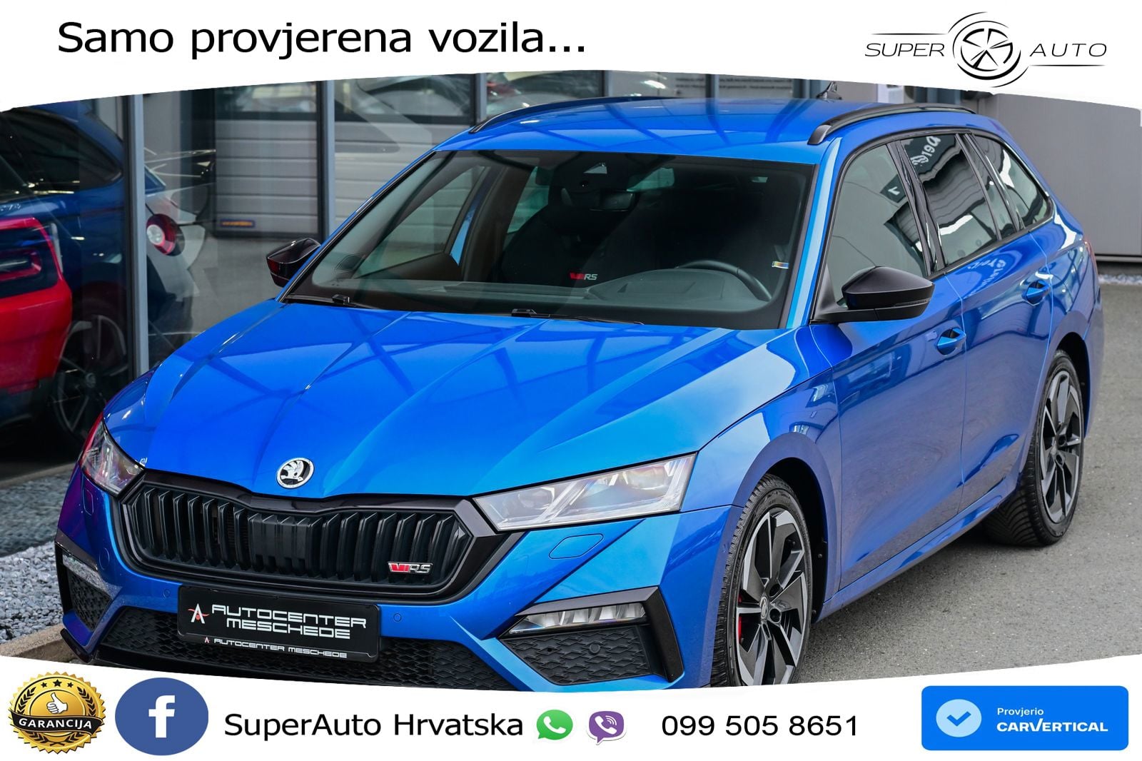 Škoda Octavia Combi RS 2.0 TSI (245 KS) DSG LED+GR SJED+ACC