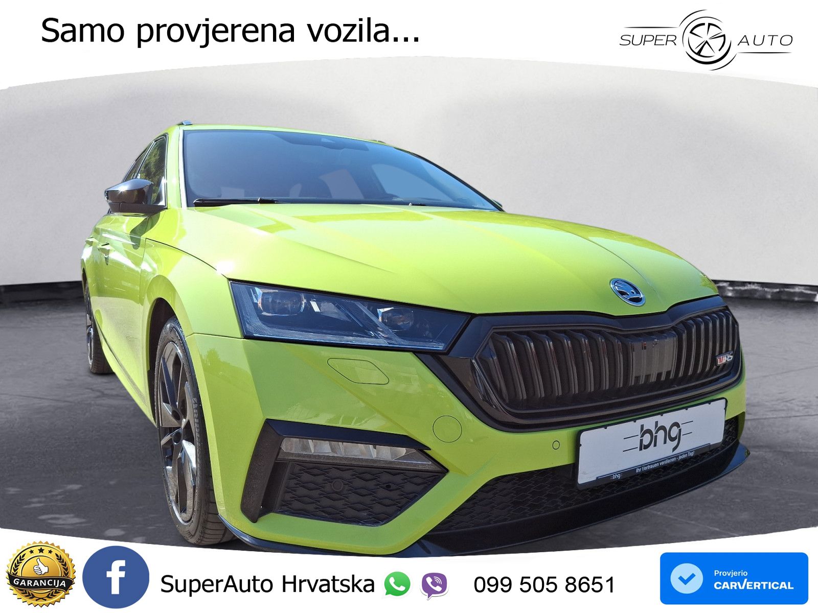 Škoda Octavia Combi RS 2.0 TSI (245 KS) DSG LED+GR SJED+ACC