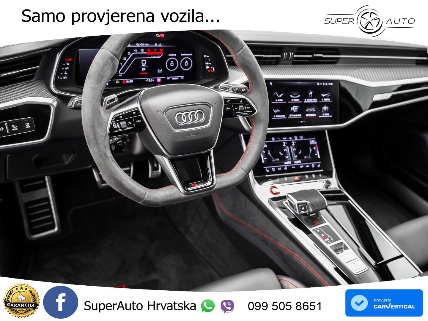 Audi RS6 Avant 4.0 TFSI V8 performance (630 KS)  quattro tiptronic Kuka LED+GR SJED+ACC