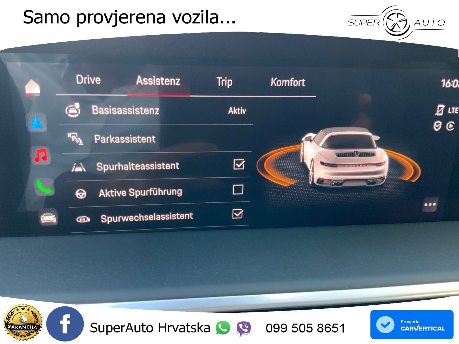 Porsche 911 Targa 4 3.0 (385 KS) PDK LED+GR SJED+ACC