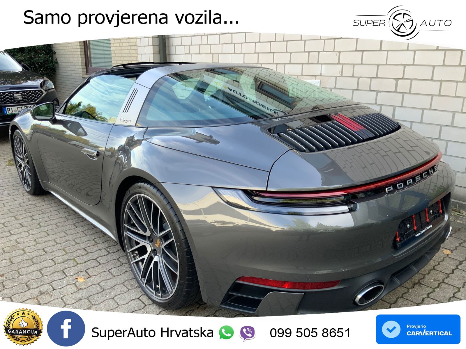 Porsche 911 Targa 4 3.0 (385 KS) PDK LED+GR SJED+ACC