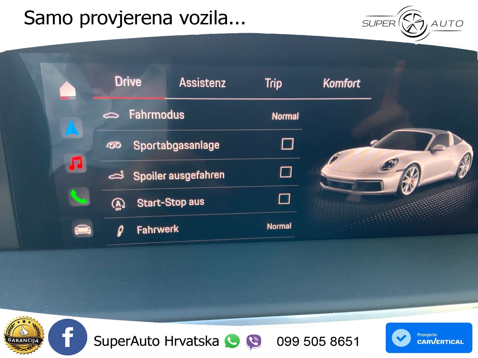 Porsche 911 Targa 4 3.0 (385 KS) PDK LED+GR SJED+ACC