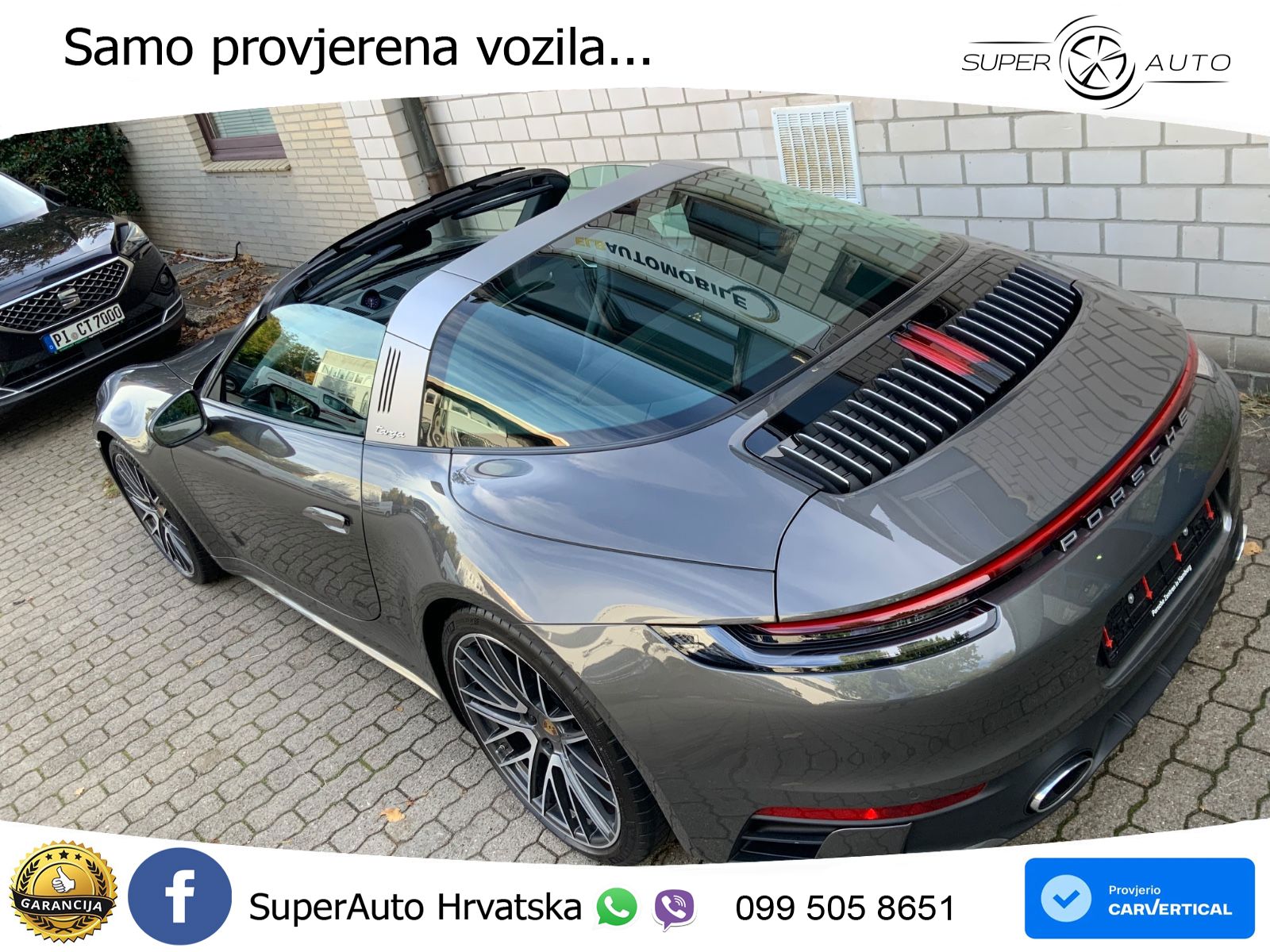 Porsche 911 Targa 4 3.0 (385 KS) PDK LED+GR SJED+ACC