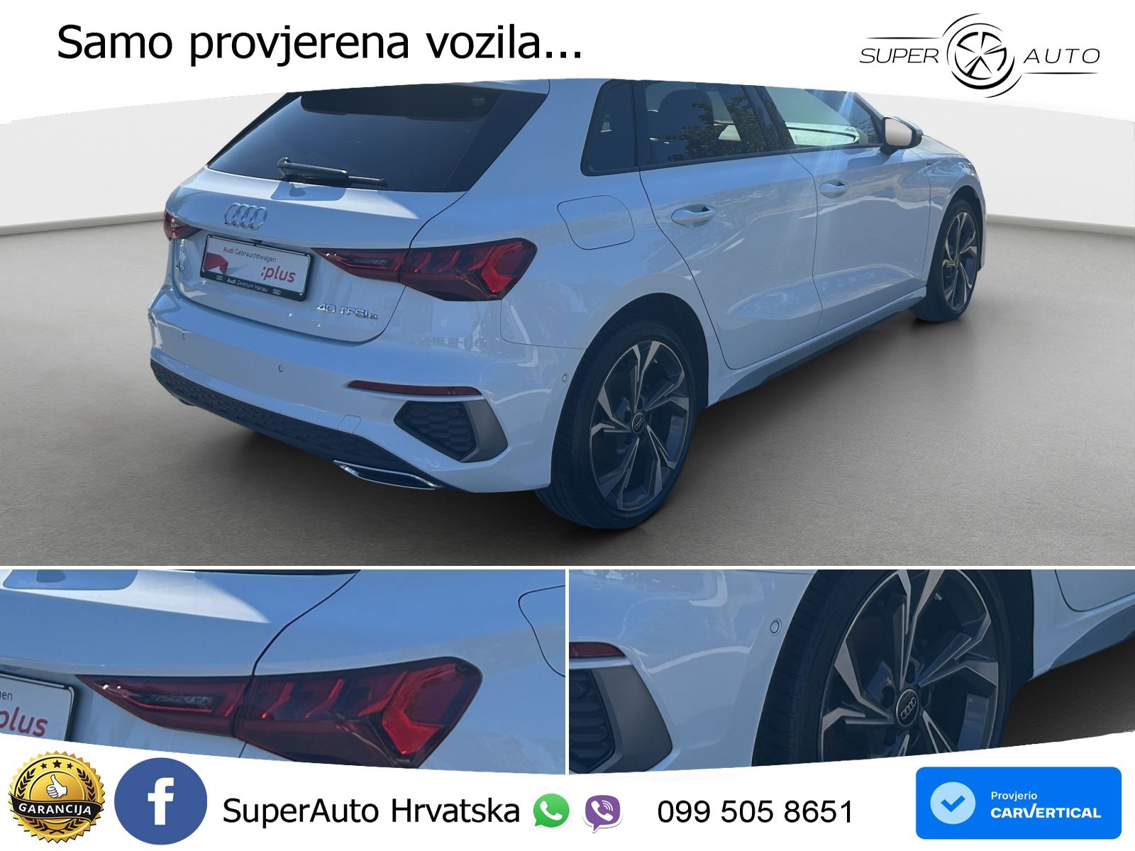 Audi A3 40 TFSIe (204 KS) S tronic S line LED+GR SJED+ACC