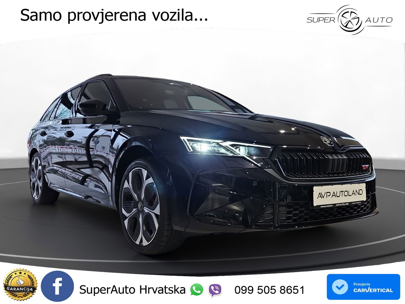 Škoda Octavia Combi RS 2.0 TSI (265 KS) DSG LED+GR SJED+ACC