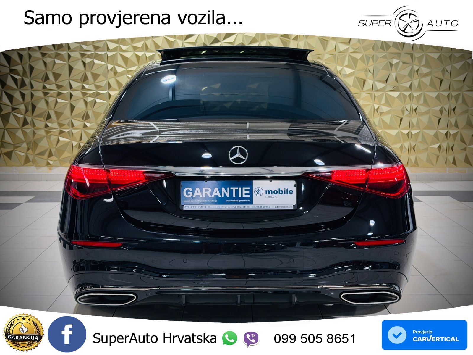 Mercedes S 580 V8 (503 KS) EQ Boost 4MATIC 9G-TRONIC AMG ZRAČNI+ACC+GR SJED+360+PANO