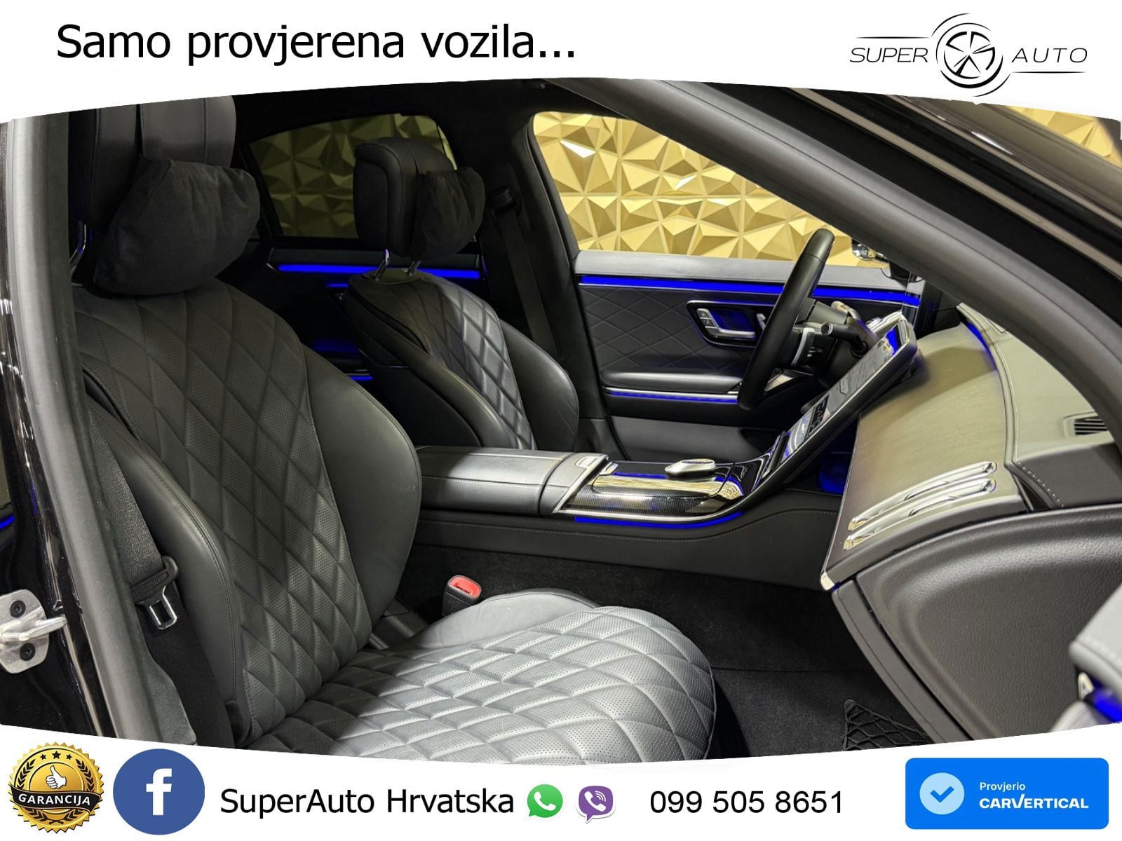 Mercedes S 580 V8 (503 KS) EQ Boost 4MATIC 9G-TRONIC AMG ZRAČNI+ACC+GR SJED+360+PANO