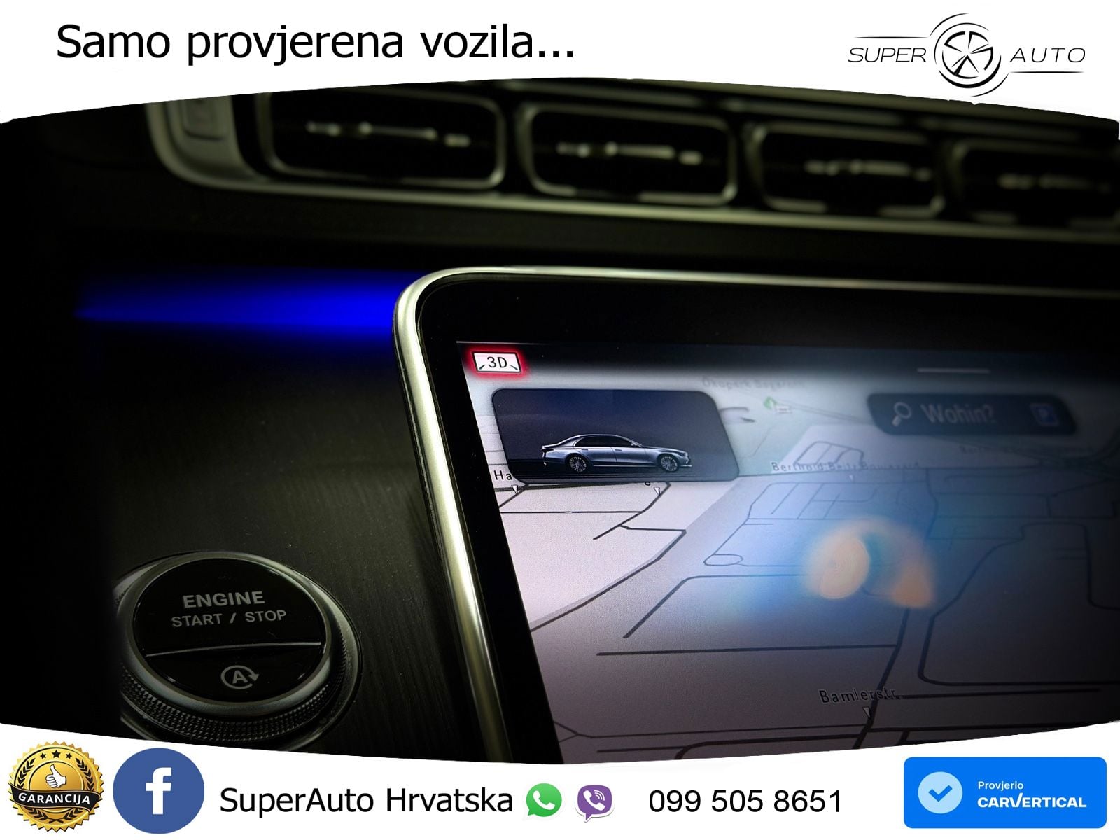 Mercedes S 580 V8 (503 KS) EQ Boost 4MATIC 9G-TRONIC AMG ZRAČNI+ACC+GR SJED+360+PANO