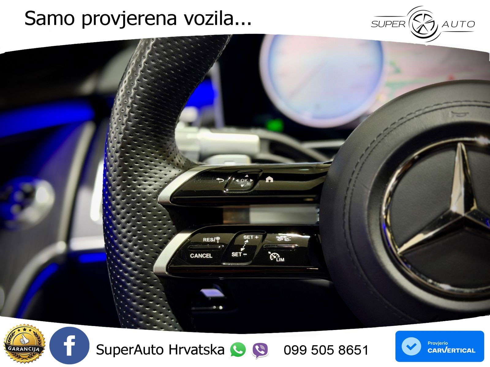 Mercedes S 580 V8 (503 KS) EQ Boost 4MATIC 9G-TRONIC AMG ZRAČNI+ACC+GR SJED+360+PANO