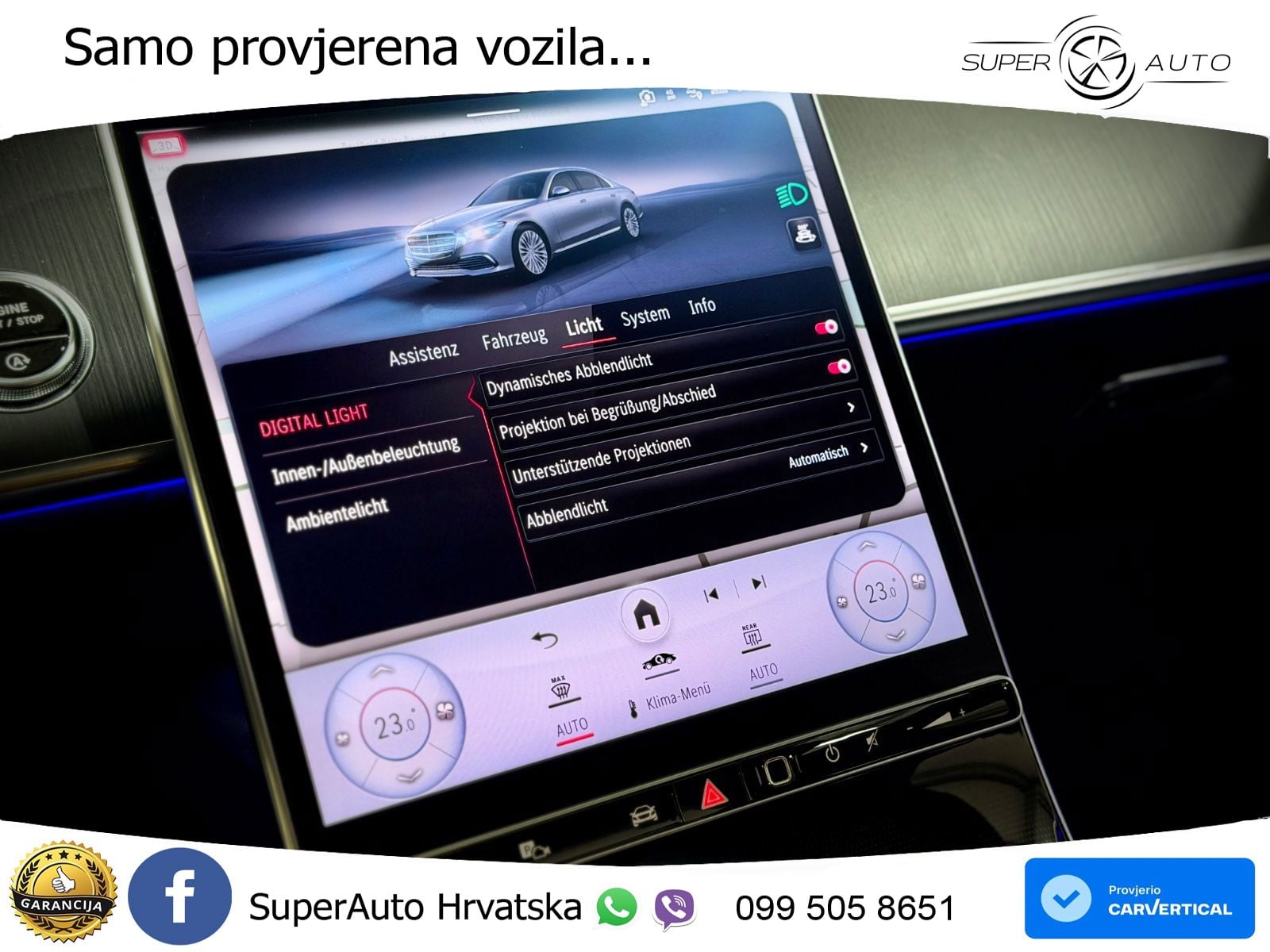 Mercedes S 580 V8 (503 KS) EQ Boost 4MATIC 9G-TRONIC AMG ZRAČNI+ACC+GR SJED+360+PANO