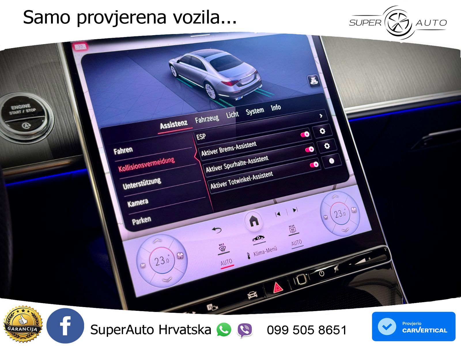 Mercedes S 580 V8 (503 KS) EQ Boost 4MATIC 9G-TRONIC AMG ZRAČNI+ACC+GR SJED+360+PANO