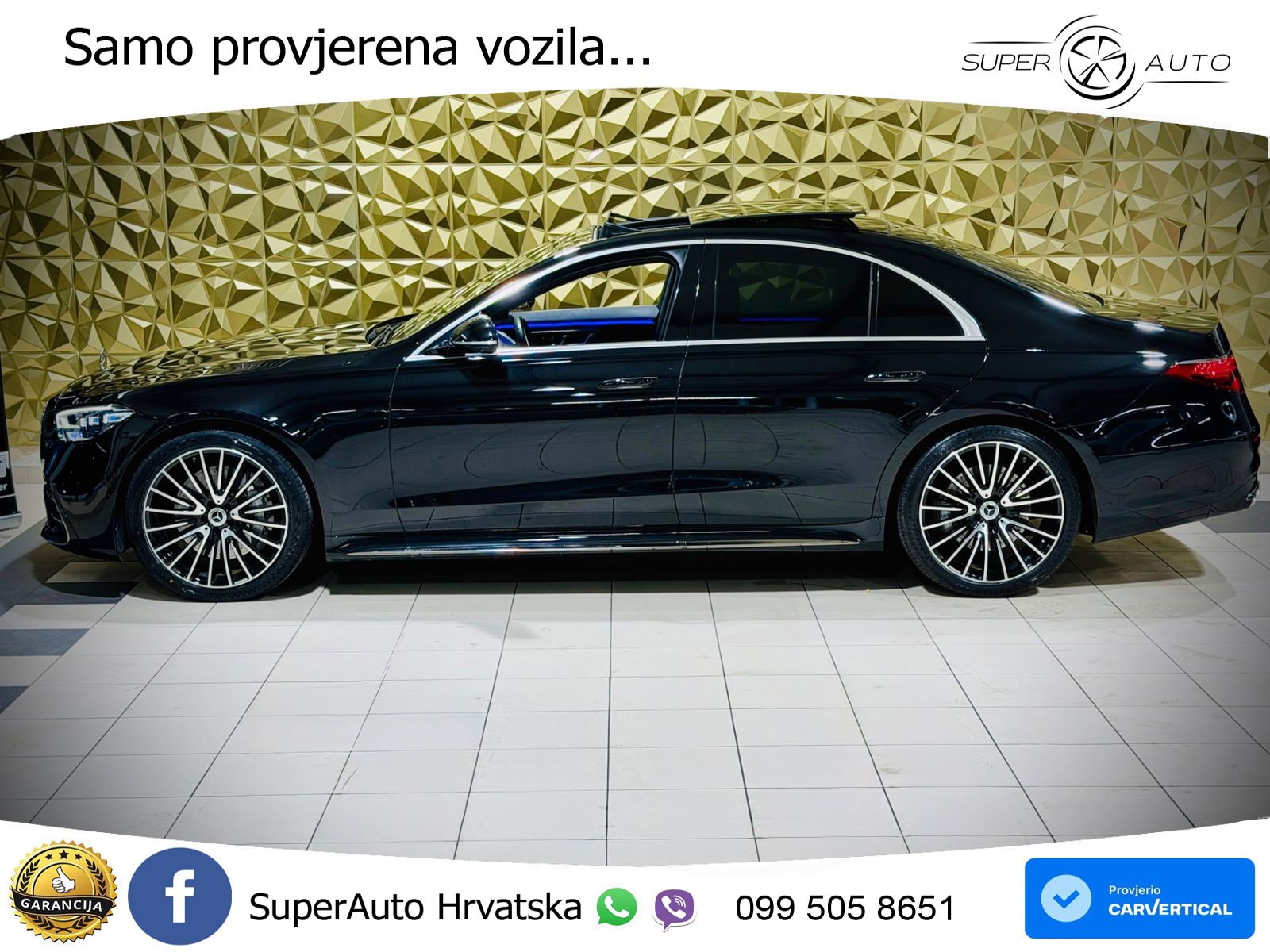 Mercedes S 580 V8 (503 KS) EQ Boost 4MATIC 9G-TRONIC AMG ZRAČNI+ACC+GR SJED+360+PANO