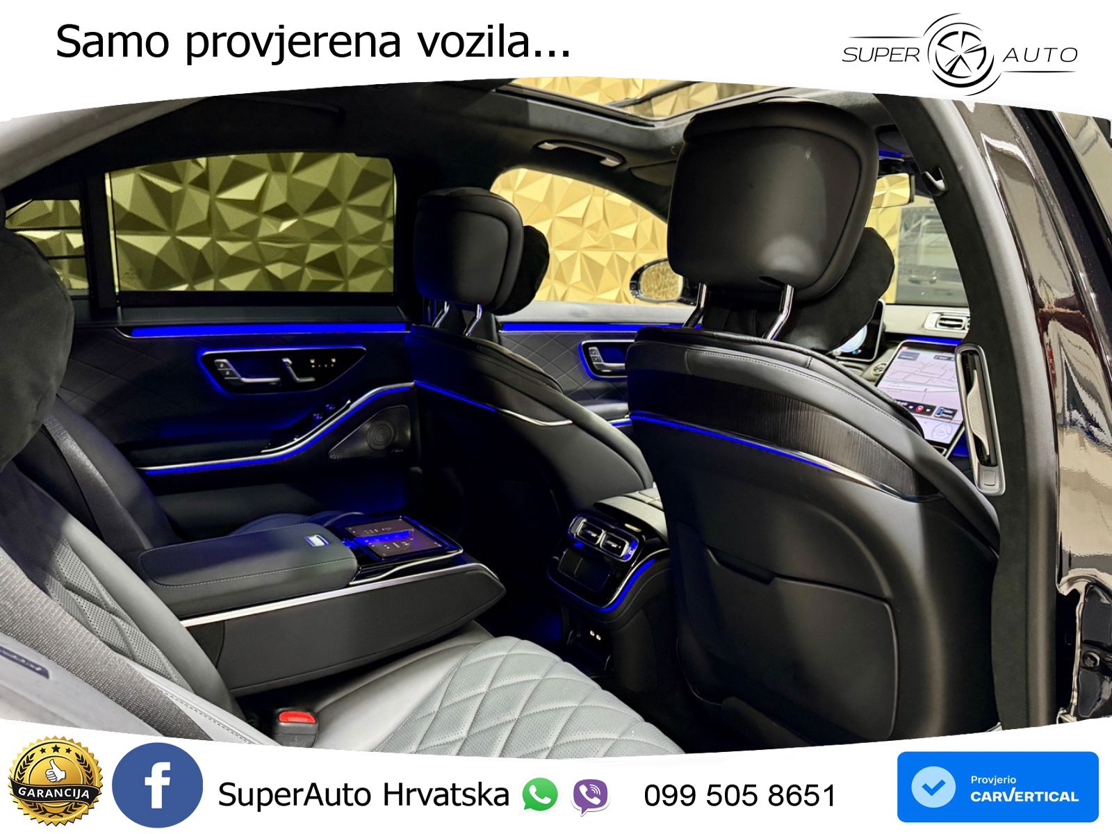 Mercedes S 580 V8 (503 KS) EQ Boost 4MATIC 9G-TRONIC AMG ZRAČNI+ACC+GR SJED+360+PANO