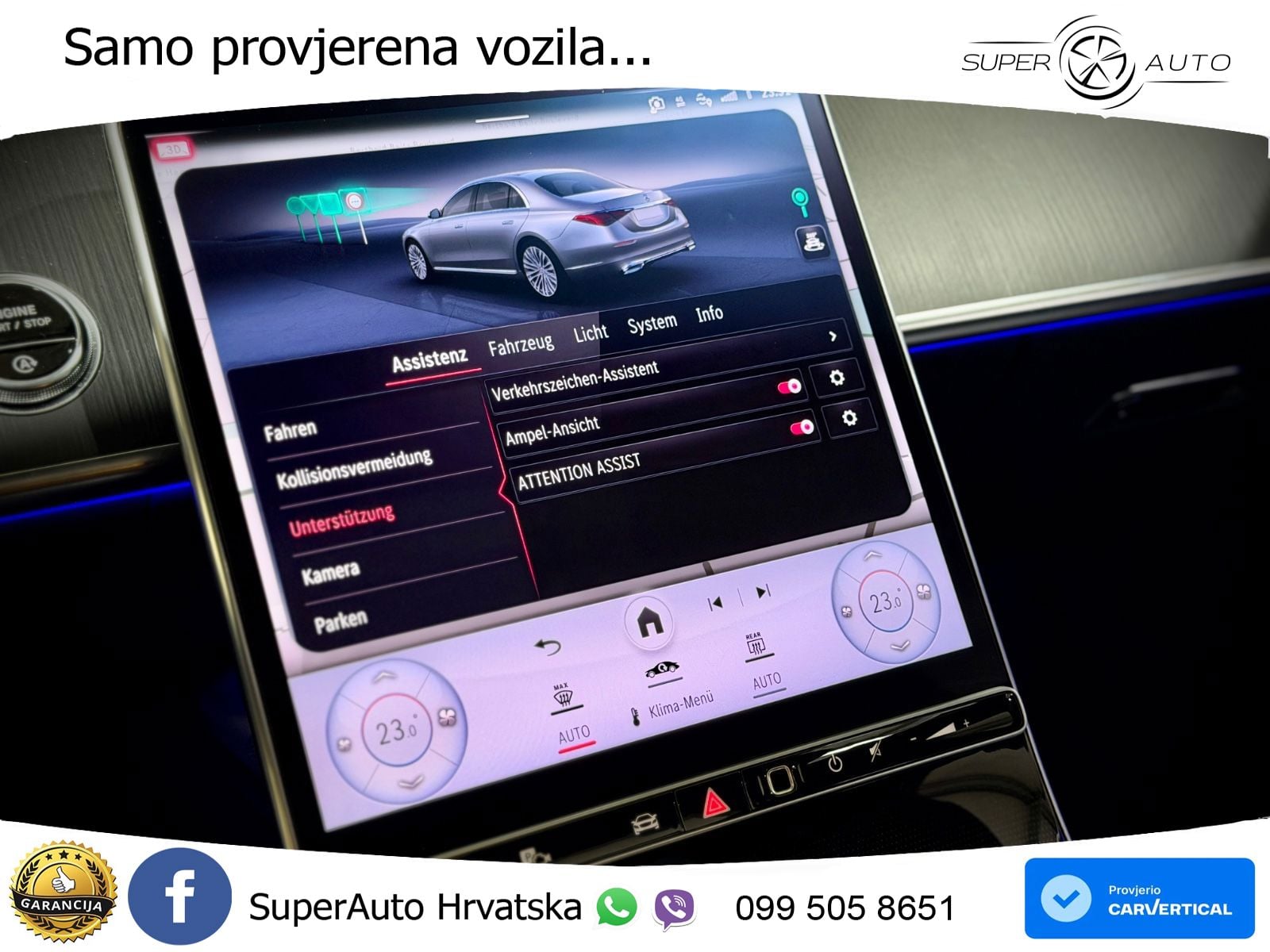 Mercedes S 580 V8 (503 KS) EQ Boost 4MATIC 9G-TRONIC AMG ZRAČNI+ACC+GR SJED+360+PANO