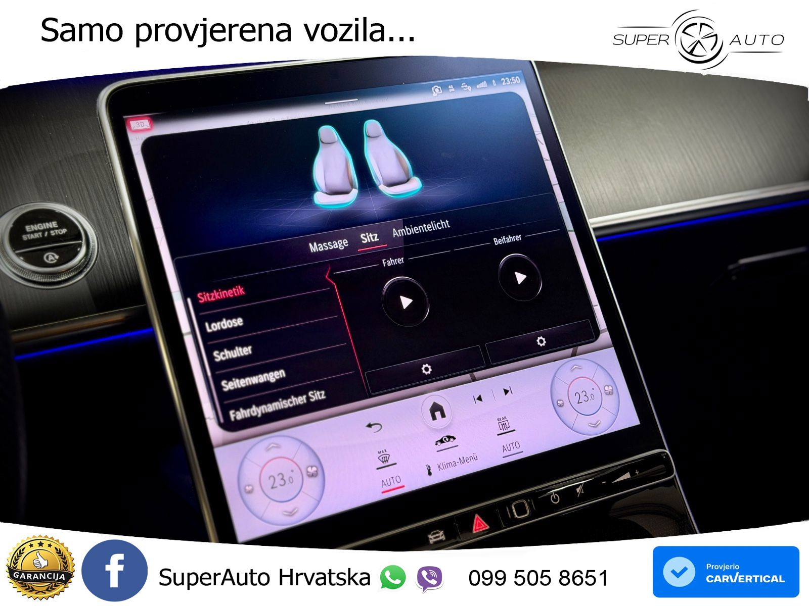 Mercedes S 580 V8 (503 KS) EQ Boost 4MATIC 9G-TRONIC AMG ZRAČNI+ACC+GR SJED+360+PANO