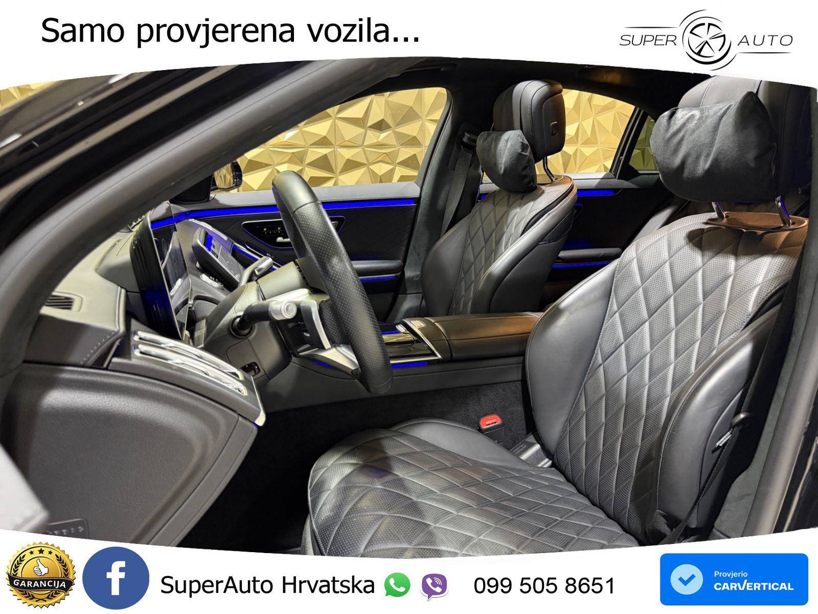 Mercedes S 580 V8 (503 KS) EQ Boost 4MATIC 9G-TRONIC AMG ZRAČNI+ACC+GR SJED+360+PANO