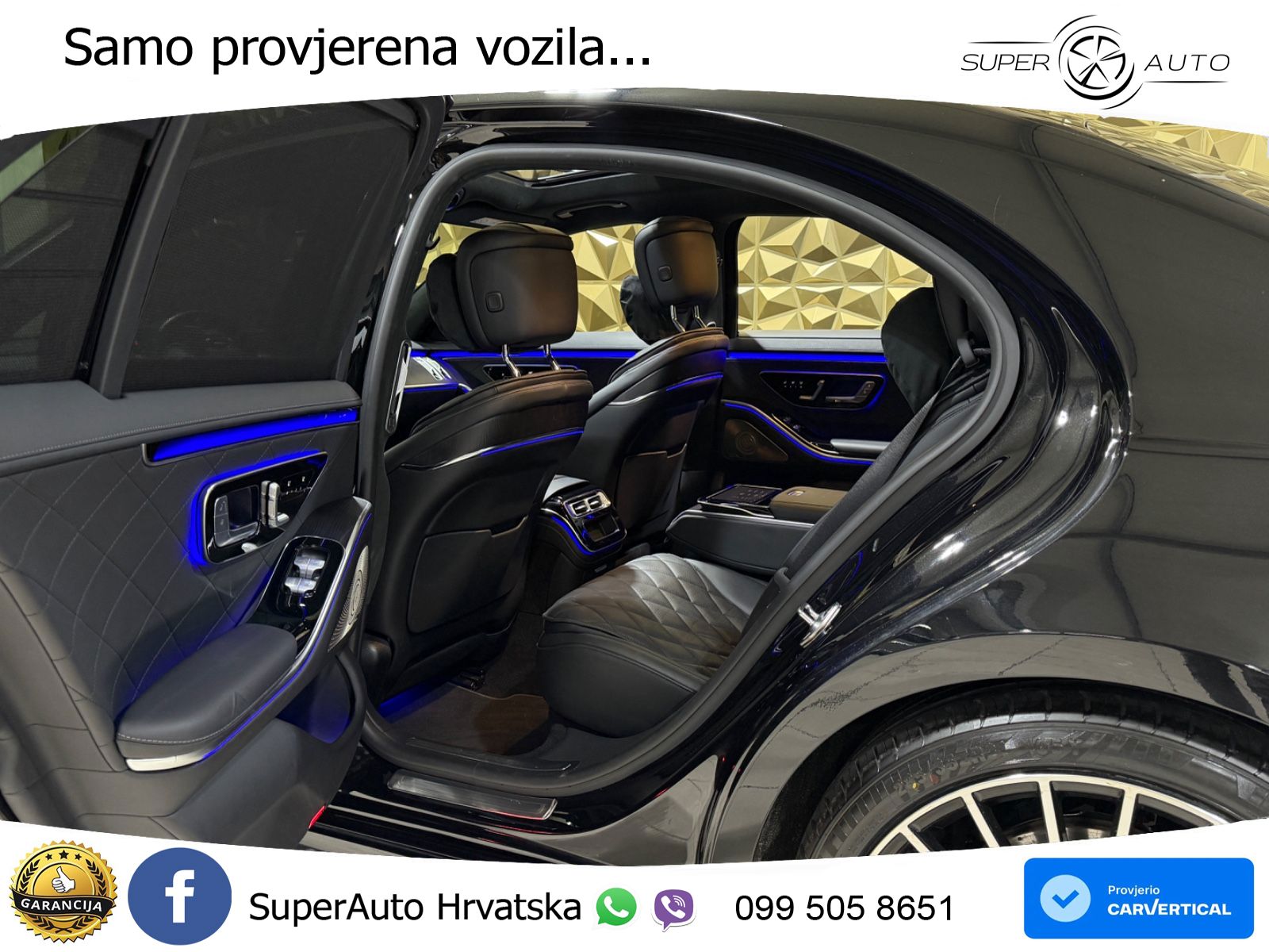 Mercedes S 580 V8 (503 KS) EQ Boost 4MATIC 9G-TRONIC AMG ZRAČNI+ACC+GR SJED+360+PANO