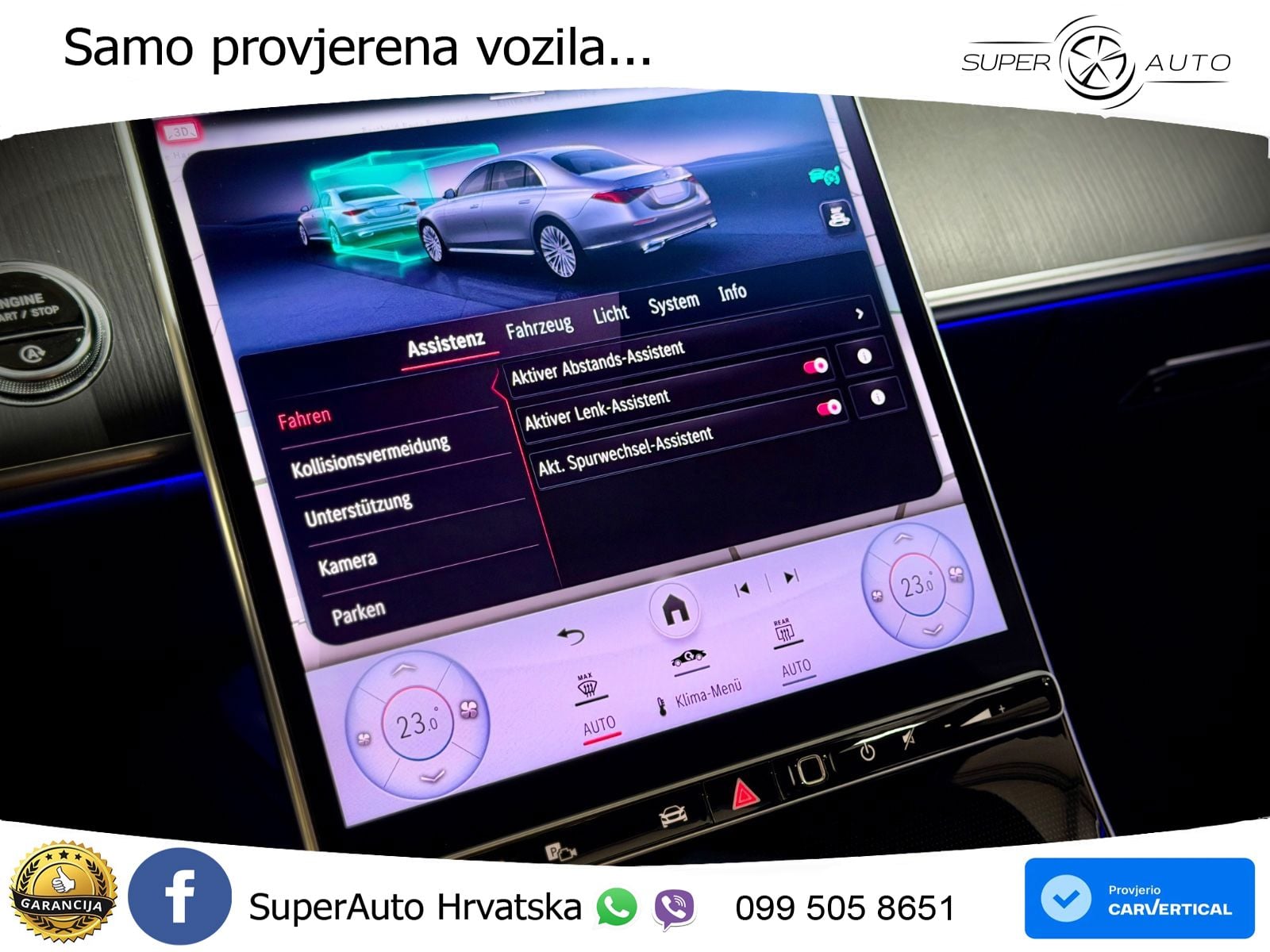 Mercedes S 580 V8 (503 KS) EQ Boost 4MATIC 9G-TRONIC AMG ZRAČNI+ACC+GR SJED+360+PANO