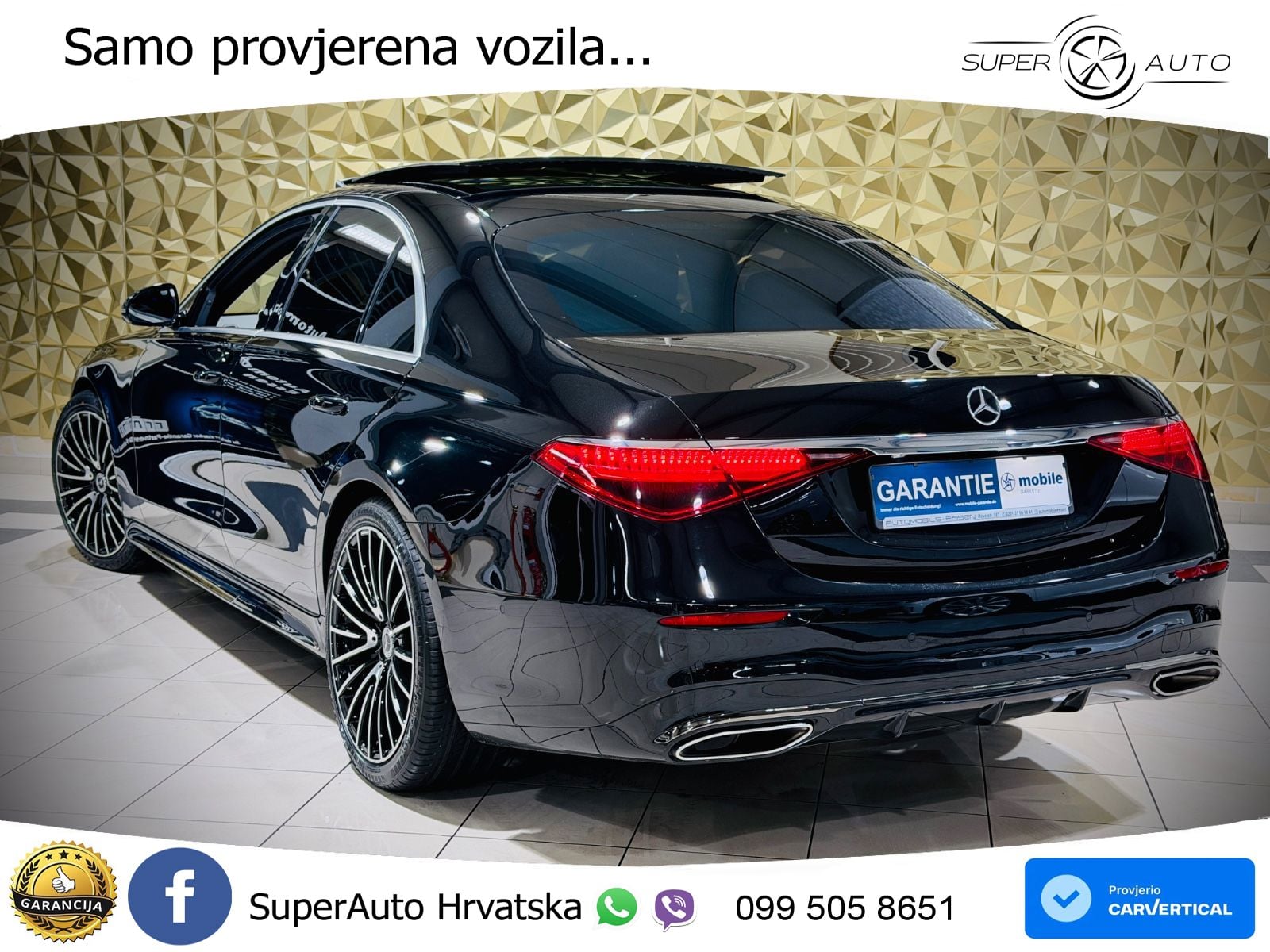 Mercedes S 580 V8 (503 KS) EQ Boost 4MATIC 9G-TRONIC AMG ZRAČNI+ACC+GR SJED+360+PANO