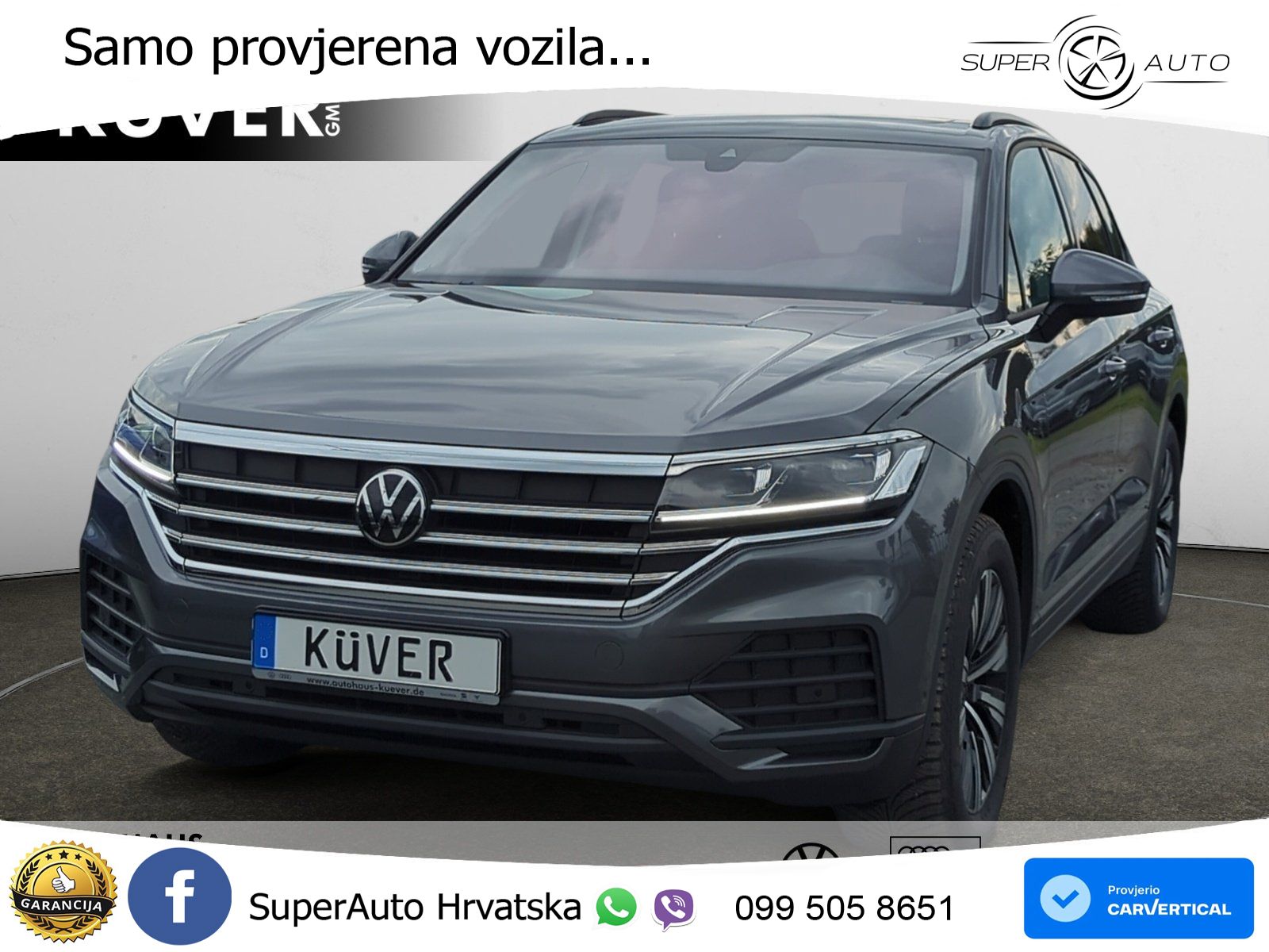 Volkswagen Touareg 3.0 V6 TDI (231 KS) 4MOTION Tiptronic ZRAČNI+ACC+GR SJED+KAM+PANO