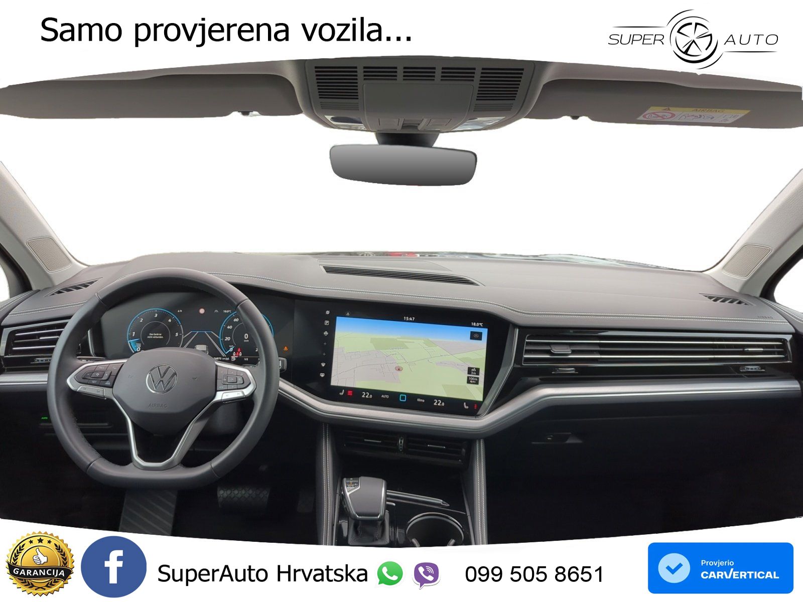Volkswagen Touareg 3.0 V6 TDI (231 KS) 4MOTION Tiptronic ZRAČNI+ACC+GR SJED+KAM+PANO