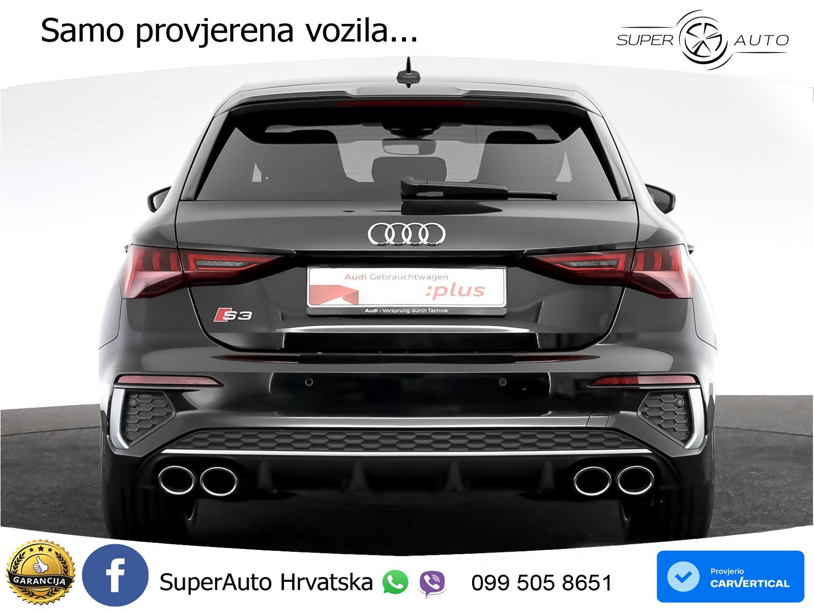 Audi S3 2.0 TFSI (310 KS) quattro S tronic LED+GR SJED+ACC