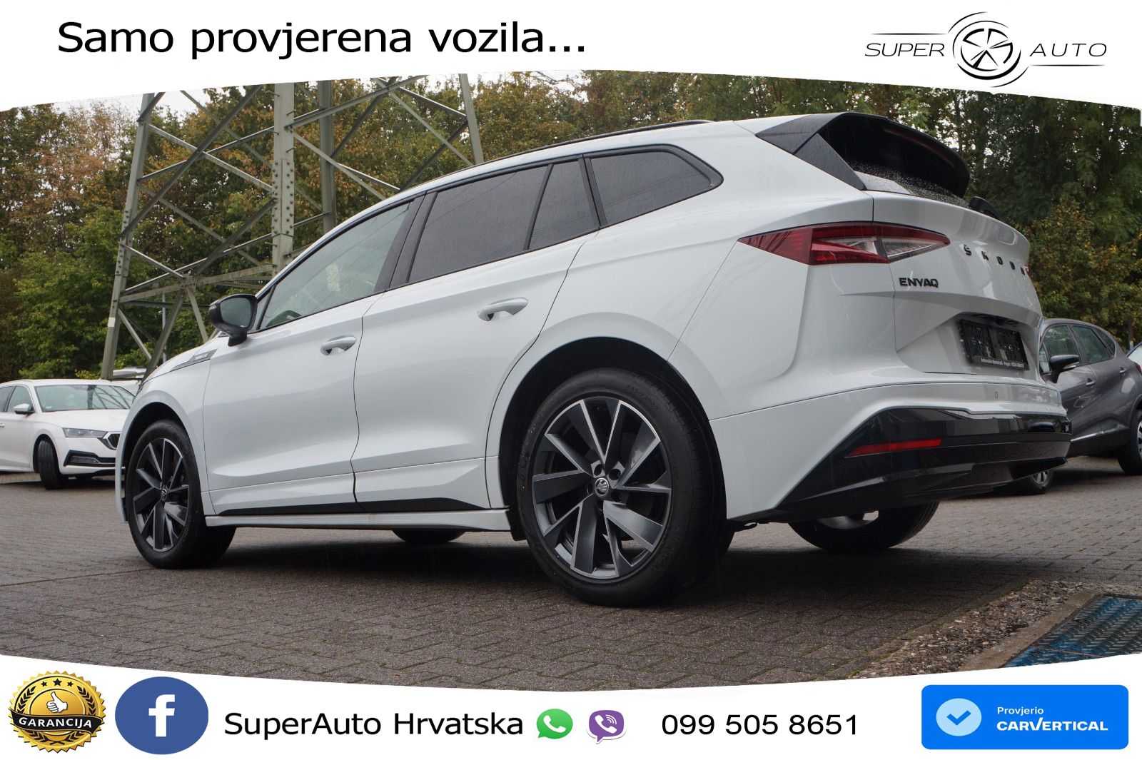 Škoda Enyaq iV 80 82 kWh (204 KS) SportLine LED+GR SJED+ACC