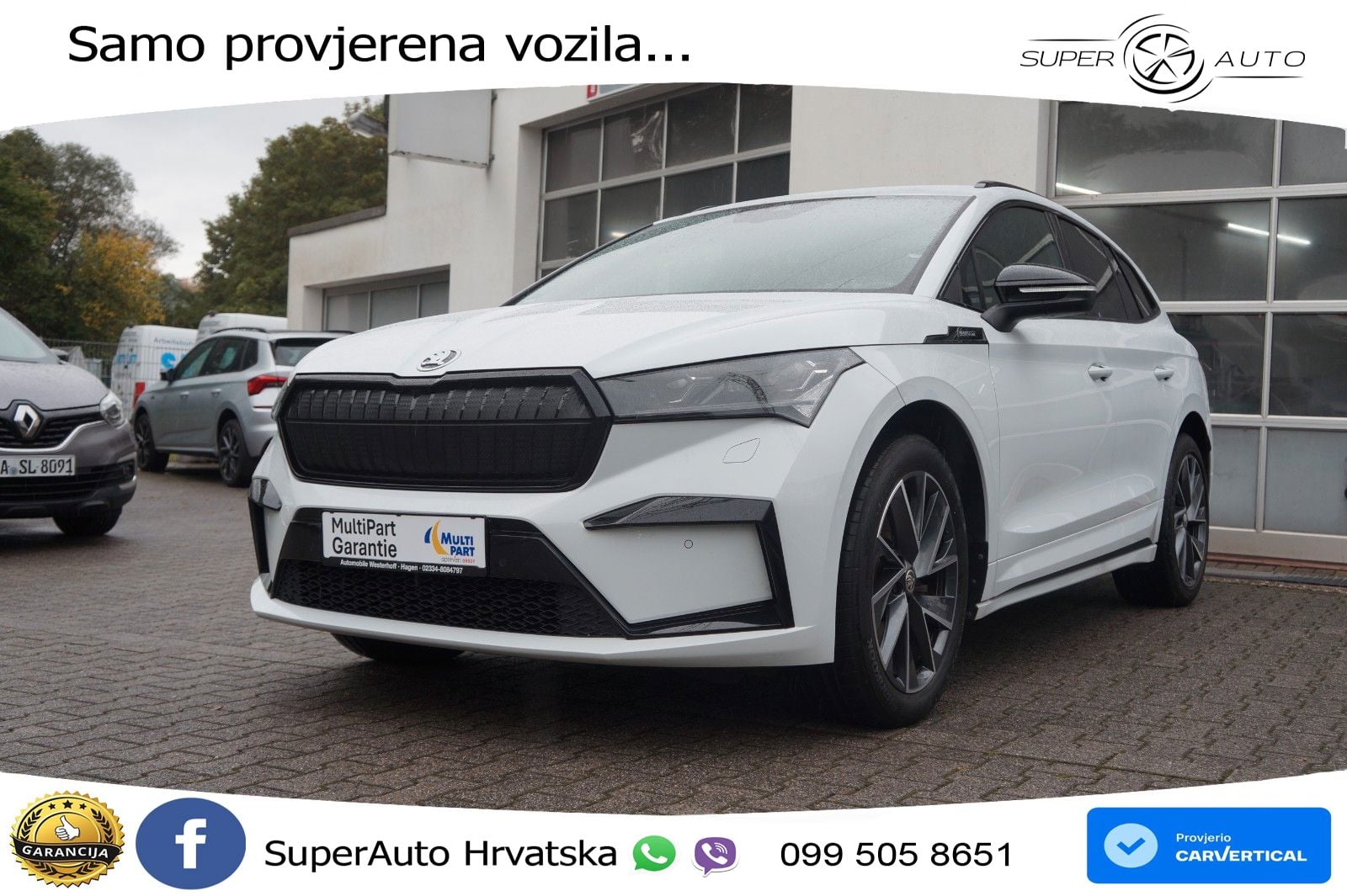 Škoda Enyaq iV 80 82 kWh (204 KS) SportLine LED+GR SJED+ACC